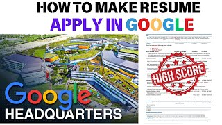 How to make resume to apply in Google Free Resume Download [upl. by Janaye774]