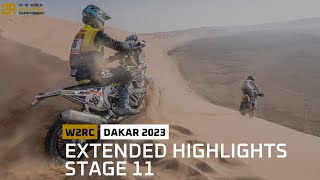 Extended highlights Stage 11 Dakar2023  W2RC [upl. by Llehsyar687]