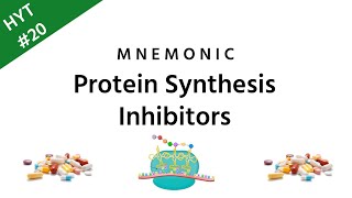 Protein Synthesis Inhibitors Mnemonic  Pharmacology  HYT 20  NEETPG  INICET [upl. by Esille]