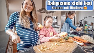 Babyname steht fest 😍 Wir haben uns entschieden Kochen mit Kindern für Mittagessen  Mamiseelen [upl. by Divad]