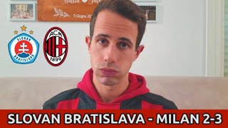 SLOVAN BRATISLAVA  MILAN 23 UNA DIFESA DI DILETTANTI [upl. by Desberg822]