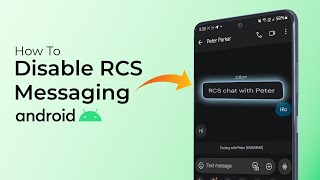 How To Disable RCS Messaging On Android [upl. by Seiuqram]