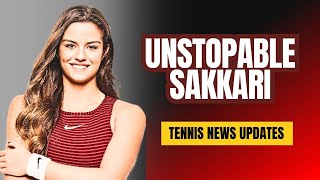 Maria Sakkari defeats Coco Gauff and will face Swiatek in the final Tennis Talks Tennis Lovers [upl. by Luaped]