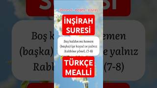 İnşirah Suresi  Mevlan Kurtishi  Türkçe Meal dualar inşirahsuresi kuran [upl. by Nulubez]