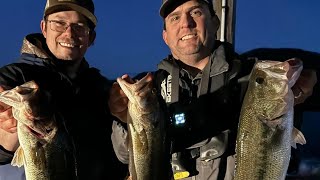 Nickajack Lake Bass Fishing Wednesday Nighter Glide Bait Pre Spawn [upl. by Ronel]