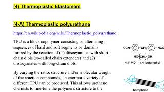 0507 Thermoplastic Elastomers  Thermoplastic Polyurethanes TPU blocky copolymers [upl. by Yrffoeg]