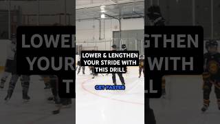 LOWER amp LENGTHEN YOUR STRIDE WITH THIS DRILL hockeydevelopment hockeytraining [upl. by Neirod]