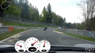 Porsche vs Motorrad auf der Nordschleife [upl. by Corie]