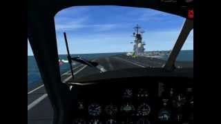 FSX Landing On Oriskany [upl. by Narej]