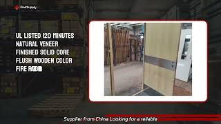 Intertek Standard 204560 Minutes Fire Rated Wood Door with Whi Certificate  Manufacturer amp Suppli [upl. by Atteoj336]