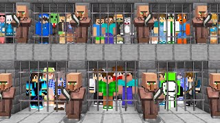 Players Try to Escape from Villager Prison in Minecraft [upl. by Oly]