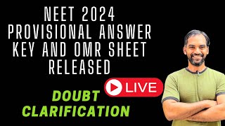 NEET 2024 Provisional Answer key Doubt clarification neetreult2024 [upl. by Brick]