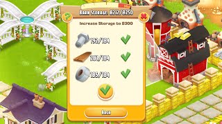 New Barn Storage 8300  Hay Day Level 203 💛 [upl. by Hplodnar997]