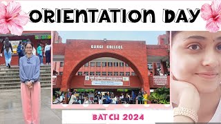 First Day of College  orientation day  Gargi college  Delhi University  2024 [upl. by Assert857]