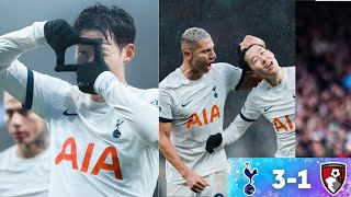 Tottenham vs Bournemouth 31 EPL highlights 2023  Son goal vs Bournemouth  Richarlison goal [upl. by Sartin]