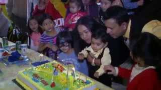 Babys First Birthday Cake Cutting Ceremony at Giggles Playland Inc in Scarborough Toronto [upl. by Nilrac899]