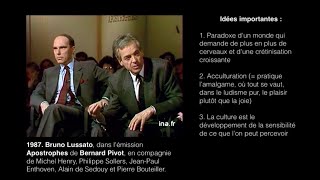 Crétinisation et Idiocratie Bruno Lussato en 1987 [upl. by Halivah]