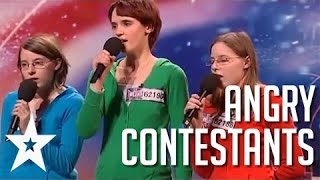 Acts With Attitude 5 Angriest Contestants on Got Talent HD [upl. by Meurer232]