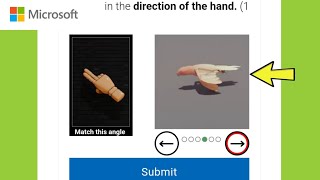 Microsoft Captcha  Use the arrows to roatate the animal to face in the direction of the hand [upl. by Ydak]