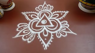 Flower Rangoli Flower Muggulu  Flower kolam ‎ [upl. by Karie863]