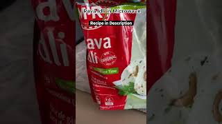 Rava Masala Idli in Microwave recipe through MTR mix  Recipe in Description [upl. by Enilekaj92]