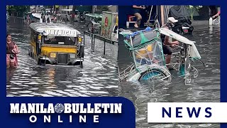 Heavy flooding in front of Navotas City Hall caused by Typhoon Carina [upl. by Melvena210]