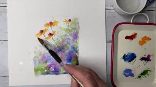 Easy Meadow Watercolour To Try [upl. by Lavotsirc215]