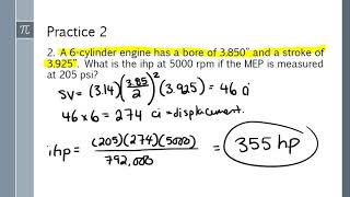 Indicated Horsepower and Torque Mechanical Efficiency [upl. by Della661]