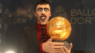 What if RODRI wins the Ballon dOr 2024 3D animation [upl. by Anahoj496]