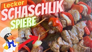 SchaschlikSpieße Rezept [upl. by Rebmeced]