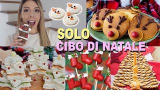 HO MANGIATO SOLO CIBO DI NATALE PER 24 ORE 🎅🎄 [upl. by Merkley]