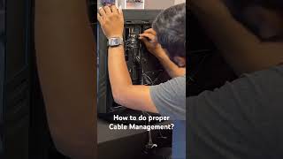 How to do proper cable management of your PC shorts pc [upl. by Asiela]