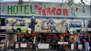 Hotel Of Terror Walkthrough William Cole amp Son Funfair Redhill Easter 2024 funfair ghosthouse [upl. by Nagaem322]