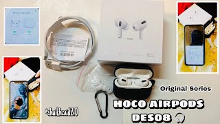 Airpods Pro  hoco airpods des08  HOCO Bluetooth Headphones  Original Series [upl. by Eceinahs]