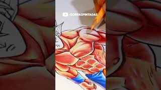 COMO DIBUJAR A GOKU ULTRA INTINTO  PINTANDO ASMR [upl. by Gilbert]