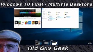 Windows 10  Multiple Desktops in Task View [upl. by Sharity]