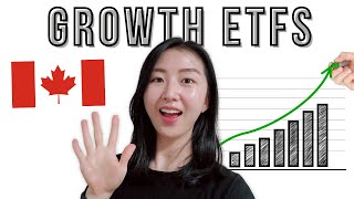 Top 5 GROWTH ETFs for Canadians  TFSA RRSP Passive Investing [upl. by Cleveland]