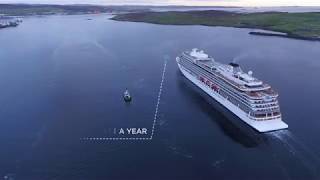 Lerwick Harbour flythrough Shetland Islands [upl. by Elizabet]