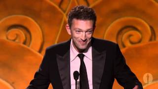 2010 Governors Awards  Vincent Cassel on JeanLuc Godard [upl. by Amikay]