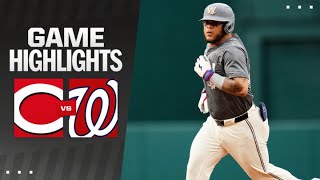 Reds vs Nationals Game Highlights 72024  MLB Highlights [upl. by Enoryt]