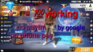 HOW TO HACK FREE FIRE DIAMONDS IN TELUGU WITH OUT PAYTM [upl. by Lyrpa668]