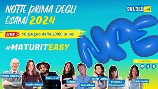 Notte Prima degli Esami 2024  Maturità 2024 Diretta e aggiornamenti in tempo reale Maturiteasy [upl. by Anahoj]