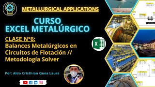 💻📚✅ Clase N°6 Balances Metalúrgicos en Circuitos de Flotación  Metodología Solver [upl. by Ing]