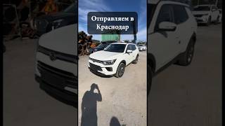 SsangYong Korando в Краснодар из Кореи подзаказ автовоз сахаджапан [upl. by Esta]