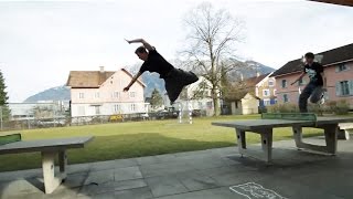 Incredible Assisted Dive Roll Adaptation  Parkour Ukemi [upl. by Bocoj]