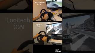 Logitech G29 vs Thrustmaster T150 [upl. by Duyne]