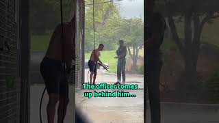 Incredible moment between a police officer and a homeless man🥹🤍 [upl. by Liauqram]