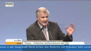 Politischer Aschermittwoch der CSU 2011 [upl. by Freddi]