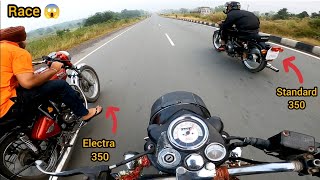 Bullet Standard 350 vs Classic 350 Vs Electra 350 Race 😱 🏁 Top Speed Race 😍 [upl. by Dottie603]