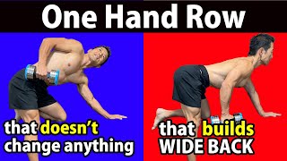 Stop doing One Hand Row that doesnt change anythig  This is how to build wide back [upl. by Aihtnyc287]